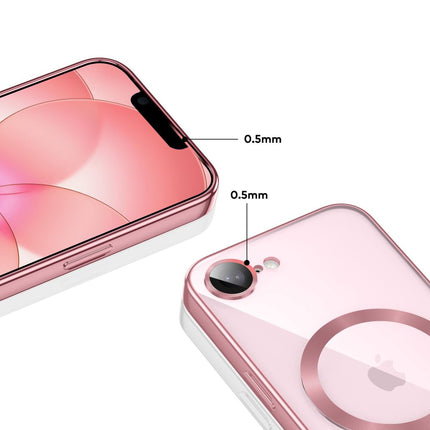 iPhone 16e / 17e Hoesje Magnetic MagSafe Case Rosegoud