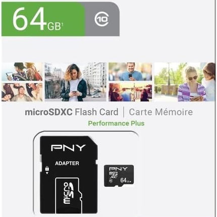 PNY Performance Plus microSDXC card 64GB Class 10