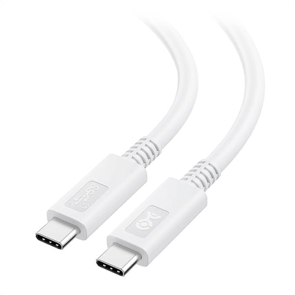 USB-C naar USB-C voor iPhone 15 Serie / Samsung Joyroom S-A45 kabel, 60W, gevlochten, 1m (wit)