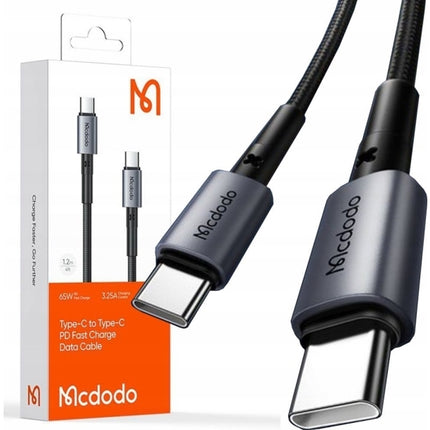 Kabel USB-C naar USB-C Mcdodo CA-3130, 65W, 1m (zwart)