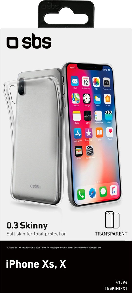 SBS Skinny cover iPhone X / iPhone XS, transparent