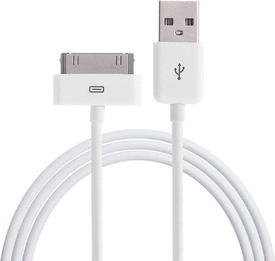 30-pins naar USB Kabel voor Apple iPhone 4 / 4s & iPad 4 / 3 / 2 1.5M Wit