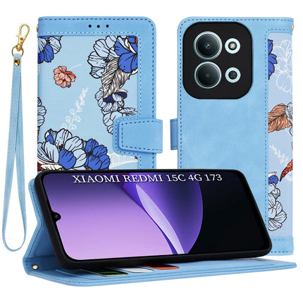 Techsuit FlipCraft Hoesje voor Xiaomi Redmi 15C 4G / 5G – Vibrant Blauw