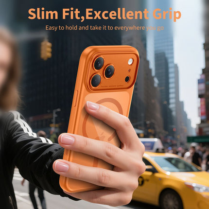 Hoesje Oranje Kleur Cosmic MagSafe voor iPhone 17 Pro