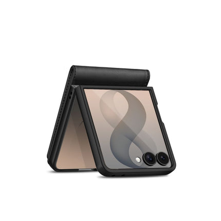 Samsung Z Flip8 Mapje Wallet Case - Zwart