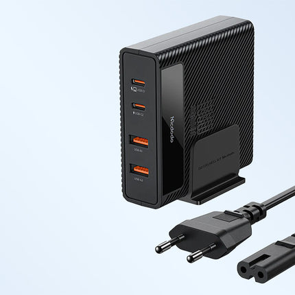 Laadstation GaN 100W Mcdodo CH-1802, 2x USB-C, 2x USB-A (zwart)