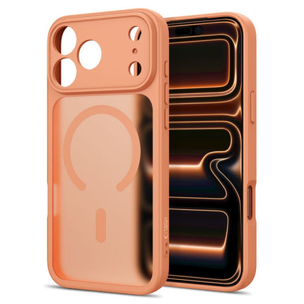 iPhone 17 Pro / iPhone 18 Pro Hoesje Matte Magsafe Oranje Camera lens protector