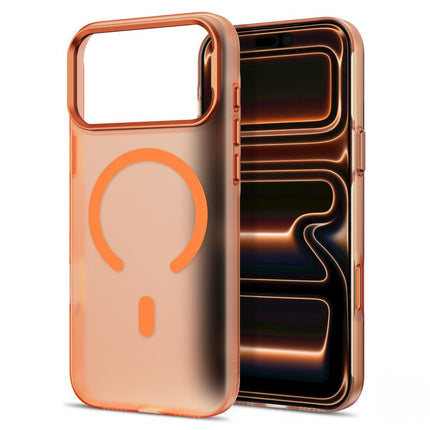 iPhone 17 Pro Max  / iPhone 18 Pro Max - Camera Border High Quality Magsafe Case - Oranje