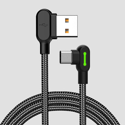 USB naar USB-C kabel Mcdodo CA-5280 LED, 3m (zwart)