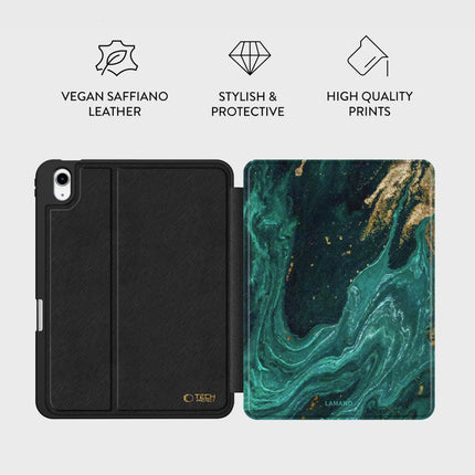 Hoes TECH-PROTECT LAMANO IPAD 10.9” 10 / 2022 / 11” 11 / 2025 VERDE AURA