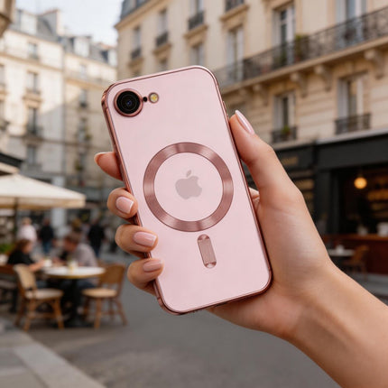 iPhone 16e / 17e Hoesje Magnetic MagSafe Case Rosegoud