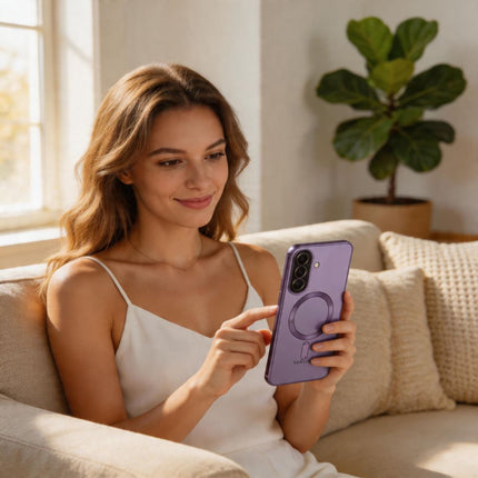 Samsung Galaxy A37 5G Hoesje Magnetic Magsafe Case - COBALT VIOLET