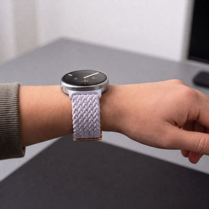 Samsung Galaxy Watch 8-serie 40 / 44 / 46 mm bandje – Periwinkle, nylon, magnetische sluiting