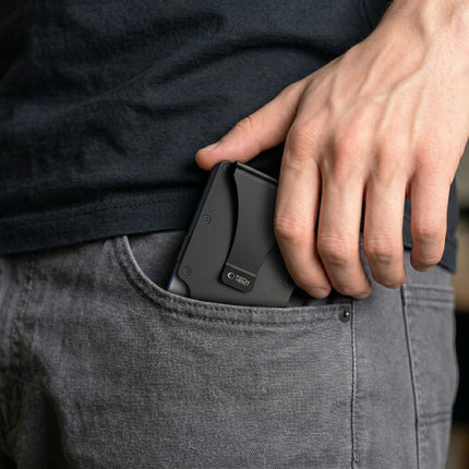 Metalen Kaarthouder Portemonnee – RFID-blokkerende Creditcardhouder Zwart
