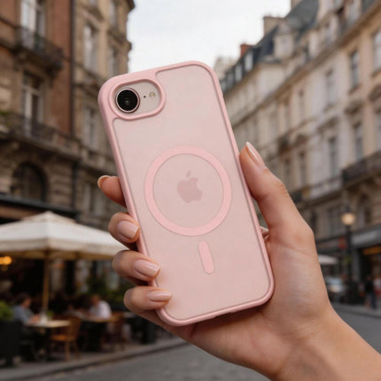 iPhone 16e / 17e Hoesje Roze Magnetic MagSafe Case