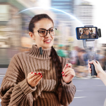 Microfoon met oplaadcase Apexel APL-MIC014 lightning, 2 stuks