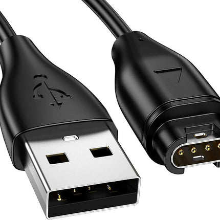 Magnetic Charger for Garmin Smartwatches with USB-A - Black