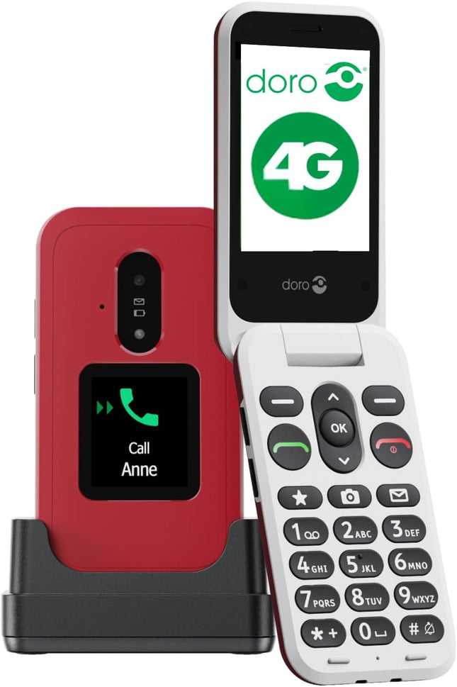 Doro Leva E30 4G Seniors Flip Phone