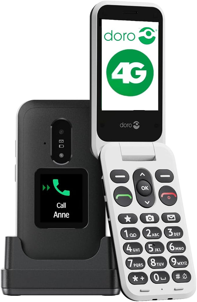 Doro Leva E30 4G Seniors Flip Phone