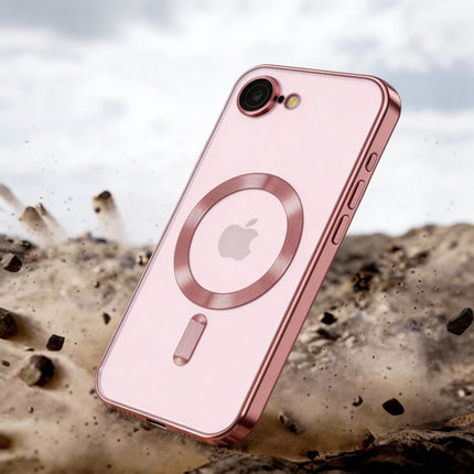 iPhone 16e / 17e Hoesje Magnetic MagSafe Case Rosegoud
