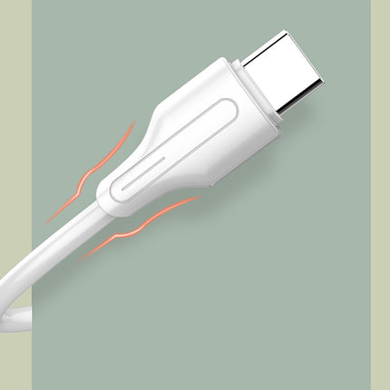 USB naar USB-C kabel LDNIO LS542, 2.1A, 2m (wit)