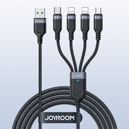 USB-datakabel Joyroom S-1T4018A18 4in1 USB-C / Lightning / 3,5A /1,2m (zwart)