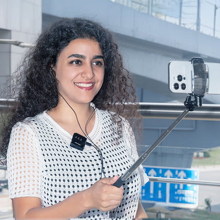 Draadloze microfoon x2 Vention NCBB0 USB-C (zwart)