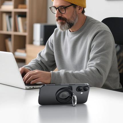 MagSafe magnetische telefoonhouder ring - Zwart