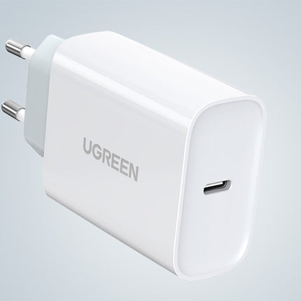 30W Charger UGREEN CD127, USB-C, PD3.0, QC4.0, (White)
