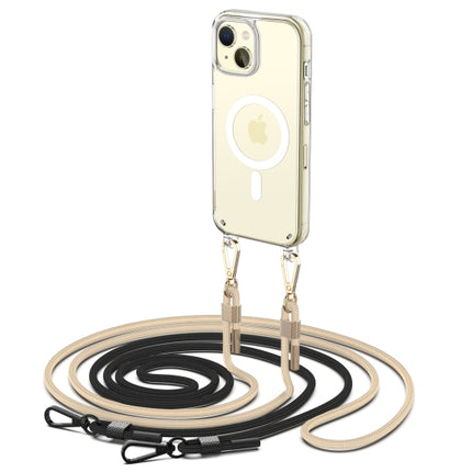 FLEXAIR KETTING MAGSAFE IPHONE 15 ZWART & BEIGE