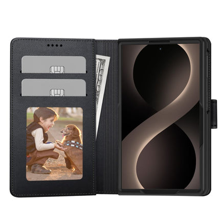 Samsung Z Fold 8 Mapje Wallet Case - Zwart