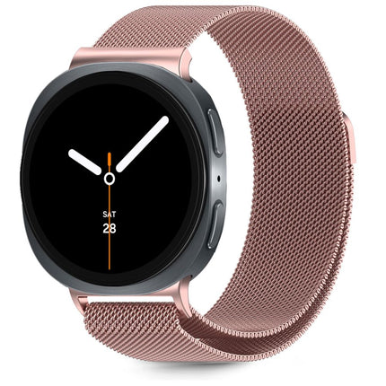 Samsung Galaxy watch 8 Serie 40 / 44 / 46 mm bandje milaneseband rosegoud