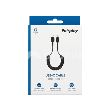 FAIRPLAY Twisted USB-C Cable 1.8m (Black)
