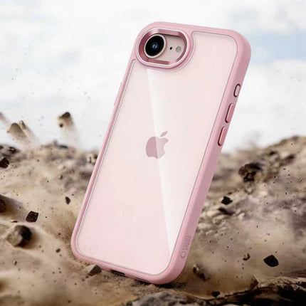 iPhone 16e / 17e Hoesje Roze Magnetic MagSafe Case transparant