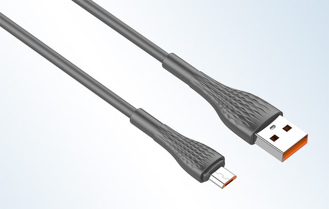 USB - Micro USB 1m, 30W kabel (grijs)