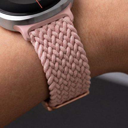 Samsung Galaxy Watch 8-serie 40 / 44 / 46 mm bandje – Dusty Rose, nylon, magnetische sluiting