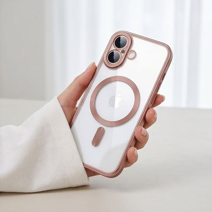 iPhone 17 hoesje magnetische lens bescherming rosegoud