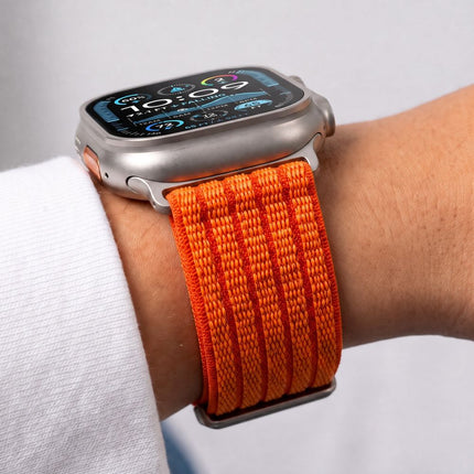 Tech-Protect Nylon Sport Apple Watch 8 / 9 / 10 / 11 / SE / Ultra (44 / 45 / 46 / 49 mm) bandje – Orange