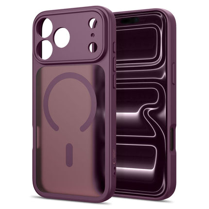 iPhone 17 Pro / iPhone 18 Pro Hoesje Matte Magsafe Donkere kersentint Camera lens protector DARK CHERRY
