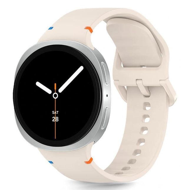 Samsung Galaxy watch 8 Serie 40 / 44 / 46 mm bandje siliconen starlight