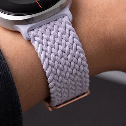 Samsung Galaxy Watch 8-serie 40 / 44 / 46 mm bandje – Periwinkle, nylon, magnetische sluiting
