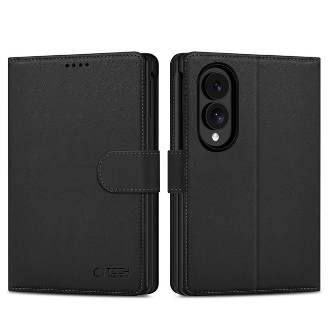 Samsung Z Fold 8 Mapje Wallet Case - Zwart