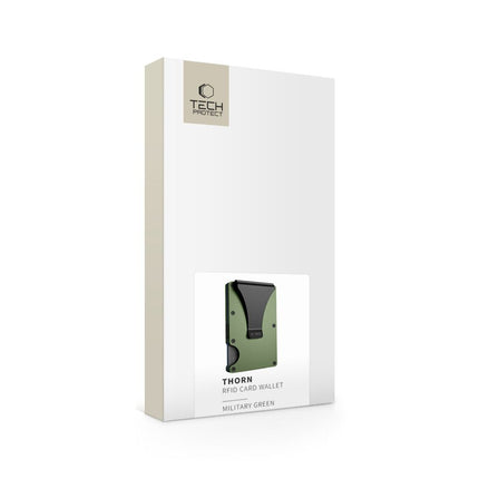 Metalen Kaarthouder Portemonnee – RFID-blokkerende Creditcardhouder MILITARY GREEN