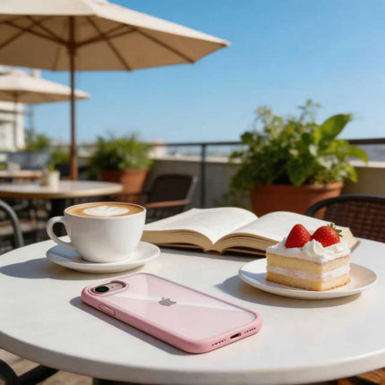iPhone 16e / 17e Hoesje Roze Magnetic MagSafe Case transparant