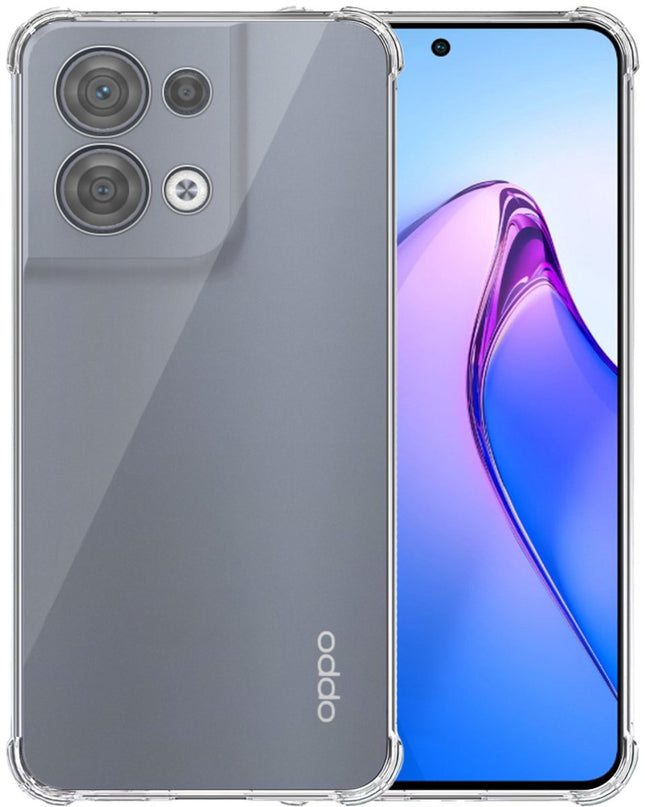 Oppo Reno 8 5g hoesje antishock clear case doorzichtig