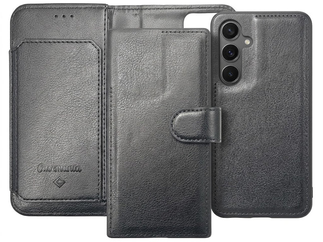Samsung Galaxy S25 hoesje 2in1 Magneet boekcase wallet zwart mapje