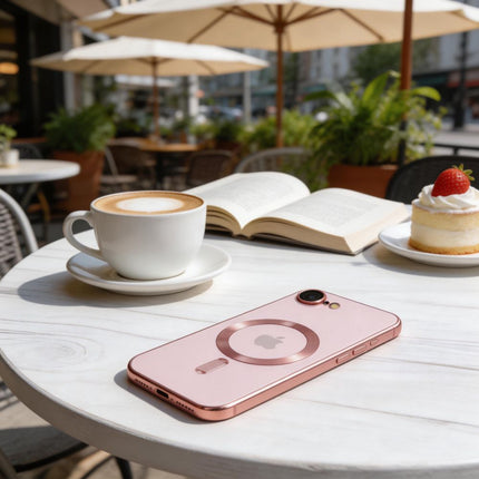 iPhone 16e / 17e Hoesje Magnetic MagSafe Case Rosegoud