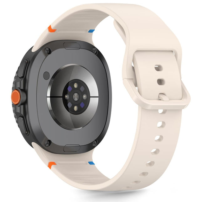 Samsung Galaxy watch 8 Serie 40 / 44 / 46 mm bandje siliconen starlight