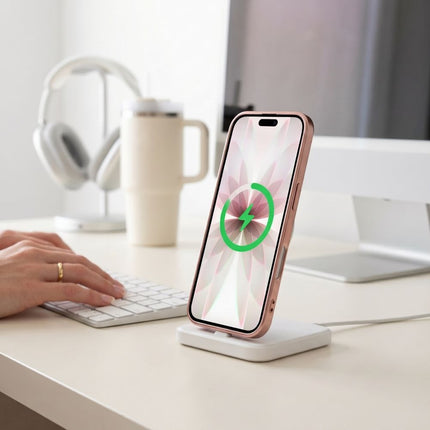 iPhone 17 hoesje magnetische lens bescherming rosegoud
