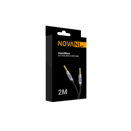 NOVANL SoundWave Aux naar Aux-kabel (2M)